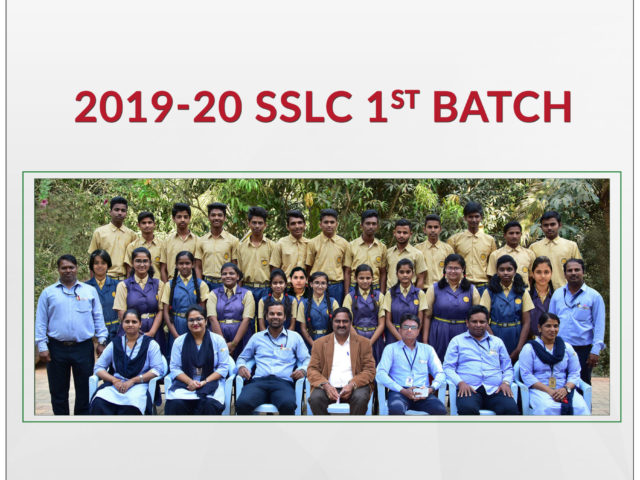 2019-20 SSLC 1st Batch